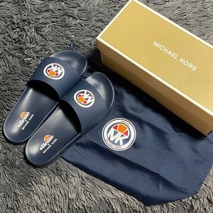 Michael kors rubber slide sandal